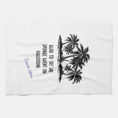 De spons ging op vakantie theedoek (Horizontaal)