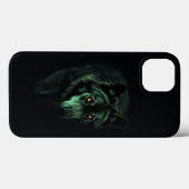 De spookachtige blik van de nachtwolf Case-Mate iPhone case (Achterkant (horizontaal))