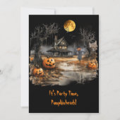 De spookachtige Homestead Halloween Kaart (Voorkant)