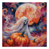 De spookachtige pompoen wals perfect poster (Voorkant)