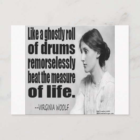 De spookachtige rol van Virginia Woolf Briefkaart (Voorkant)