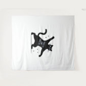 De spookachtige truc-of-traan van de dansende zwar wandkleed (Voorkant (horizontaal))