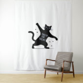 De spookachtige truc-of-traan van de dansende zwar wandkleed (In situ)