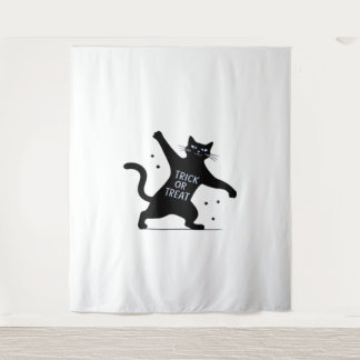 De spookachtige truc-of-traan van de dansende zwar wandkleed