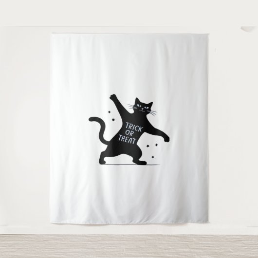 De spookachtige truc-of-traan van de dansende zwar wandkleed (Voorkant)