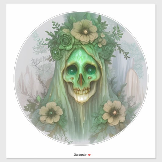 De spookachtige tuingeest sticker (Vel)