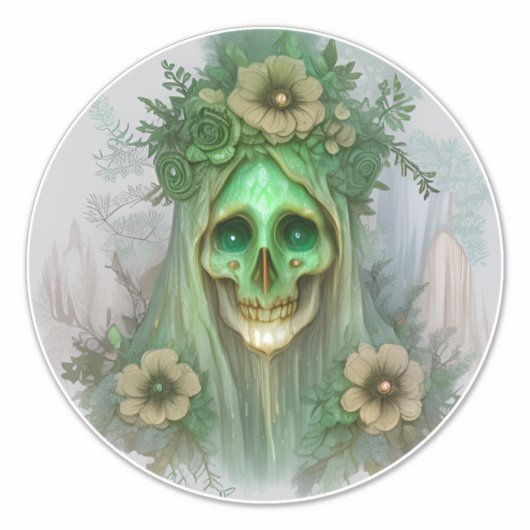 De spookachtige tuingeest sticker (Voorkant)