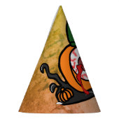 De Spooky Bloodshot Pumpkin Feesthoedjes (Links)