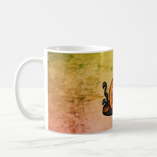 De Spooky Bloodshot Pumpkin Koffiemok (Links)