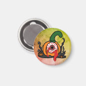 De Spooky Bloodshot Pumpkin Magneet (Voorkant / Achterkant)