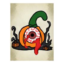 De Spooky Bloodshot Pumpkin