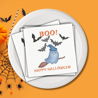 De Spooky Boo Ghost en Bats Kinder Halloween Party Servet