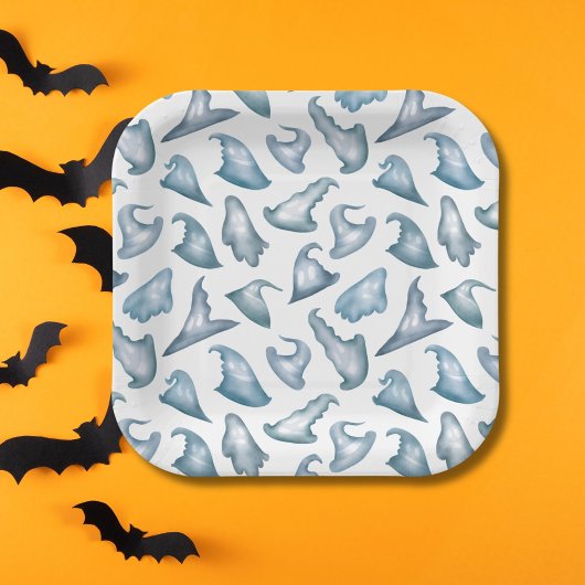 De Spooky Boo Witch Petten Halloween Papieren Bordje