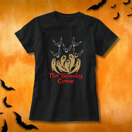 De Spooky Crew Halloween Family Matching Vrouwen T-shirt