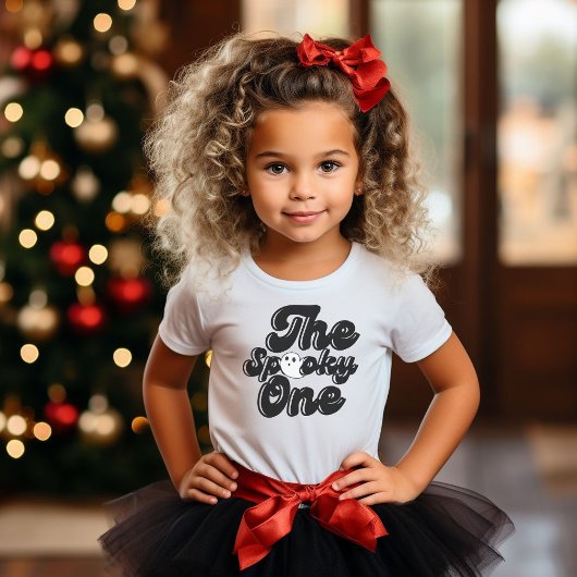 De Spooky een Halloween Baby eerste verjaardag T-shirt