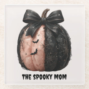 De Spooky Mom Halloween Pumpkin Glazen Onderzetter
