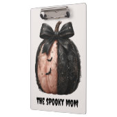 De Spooky Mom Halloween Pumpkin Klembord (Links)