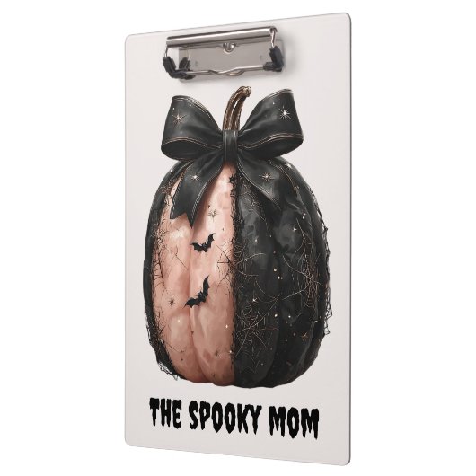 De Spooky Mom Halloween Pumpkin Klembord (Links)