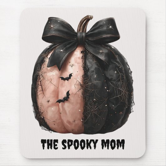 De Spooky Mom Halloween Pumpkin Muismat (Voorkant)