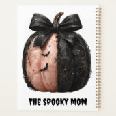 De Spooky Mom Halloween Pumpkin Planner (Achterkant)