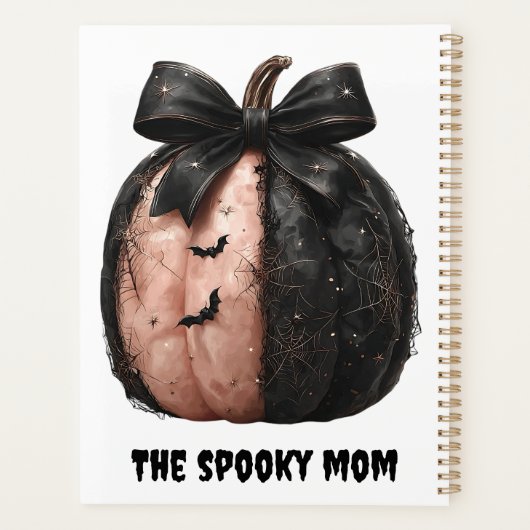 De Spooky Mom Halloween Pumpkin Planner (Achterkant)
