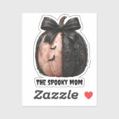 De Spooky Mom Halloween Pumpkin Sticker (Vel)