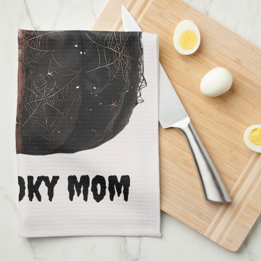 De Spooky Mom Halloween Pumpkin Theedoek (Quarter Fold)