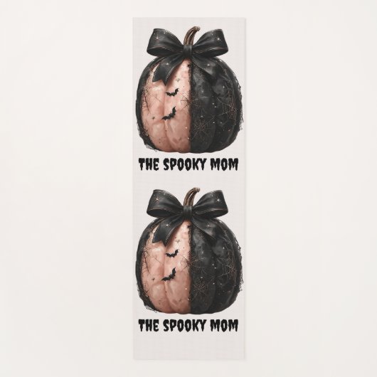 De Spooky Mom Halloween Pumpkin Yogamat (Voorkant)