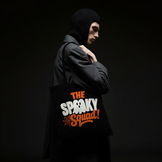 De Spooky Squad Halloween-ontwerp Tote Bag