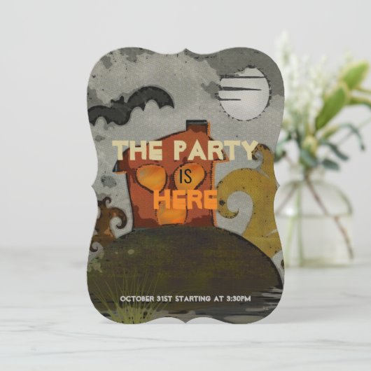 De Spookz Whismical Folk Art Kaart (Staand voorkant)