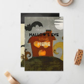 De Spookz Whismical Folk Art Notitiekaartje (Voorkant / Achterkant in situ)