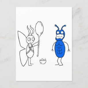 De SPOOOOOOONNN is te groot Briefkaart