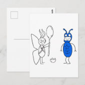 De SPOOOOOOONNN is te groot Briefkaart (Voorkant / Achterkant)