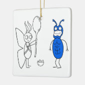 De SPOOOOOOONNN is te groot Keramisch Ornament (Links)