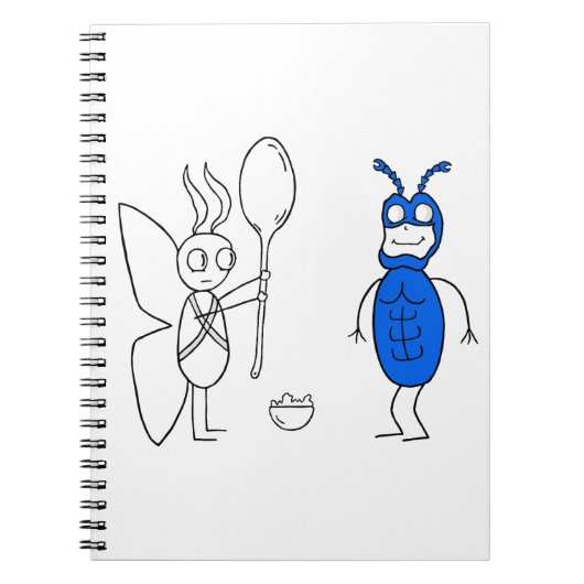 De SPOOOOOOONNN is te groot Notitieboek (Voorkant)