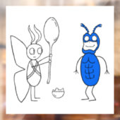 De SPOOOOOOONNN is te groot Raamsticker (Vel 2)