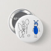 De SPOOOOOOONNN is te groot Ronde Button 5,7 Cm (Voorkant /achterkant)