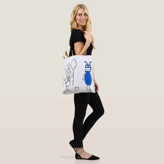 De SPOOOOOOONNN is te groot Tote Bag (Op model)