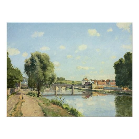 De spoorbrug Camille Pissarro Perfect Poster (Voorkant)