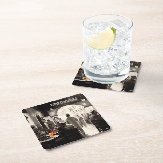 De spoorhond Casablanca Onderzetters (Insitu)