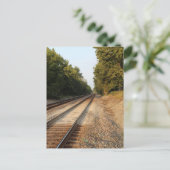 de spoorrails briefkaart (Staand voorkant)
