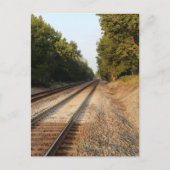 de spoorrails briefkaart (Voorkant)