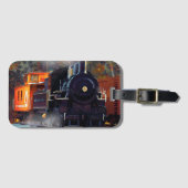 De spoorstaaf - Bagagelabel voor de stoomtrein (Voorkant (horizontaal))