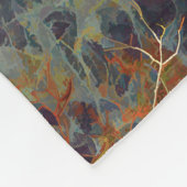 De spoorstaaf - stoomtrein fleece deken (Hoek)