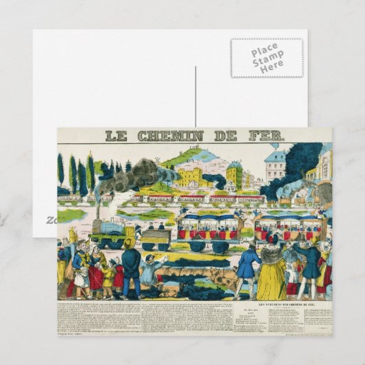De spoorweg briefkaart (Voorkant / Achterkant)