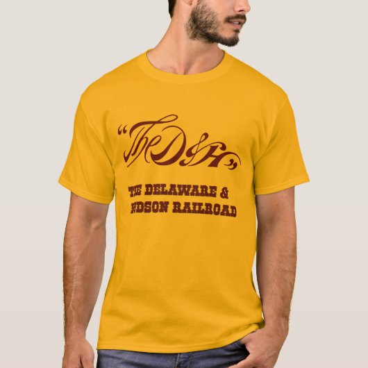 De spoorweg Delaware en Hudson T-shirt (Voorkant)