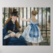 De spoorweg door Eduard Manet, Art Poster (Voorkant)