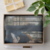 De spoorweg door Eduard Manet, Decoupage Art Tissuepapier (Geschenk)