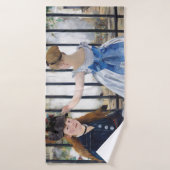 De spoorweg, Edouard Manet Badhanddoek (Badhanddoek)