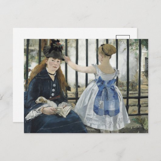 De spoorweg | Édouard Manet Briefkaart (Voorkant / Achterkant)